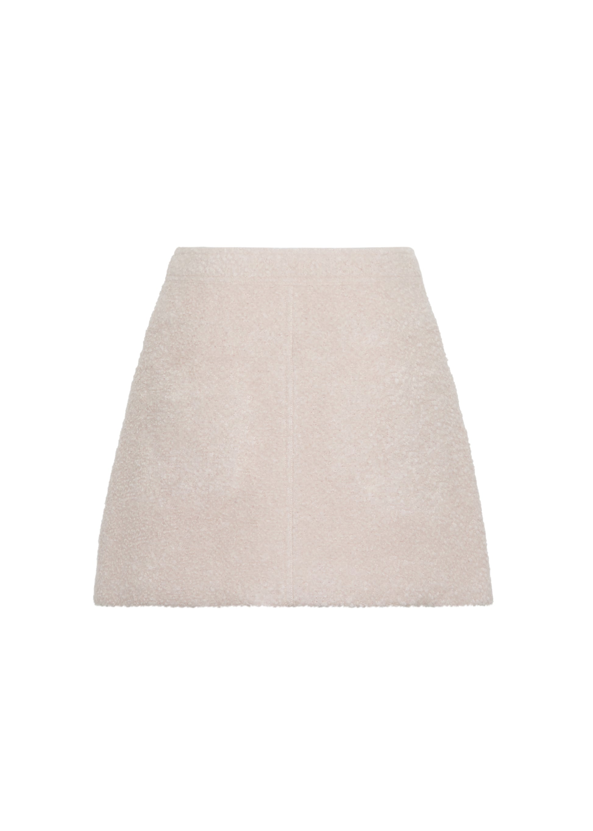 back ghost image of the Maisey Skirt in Brushed Boucle in Blush