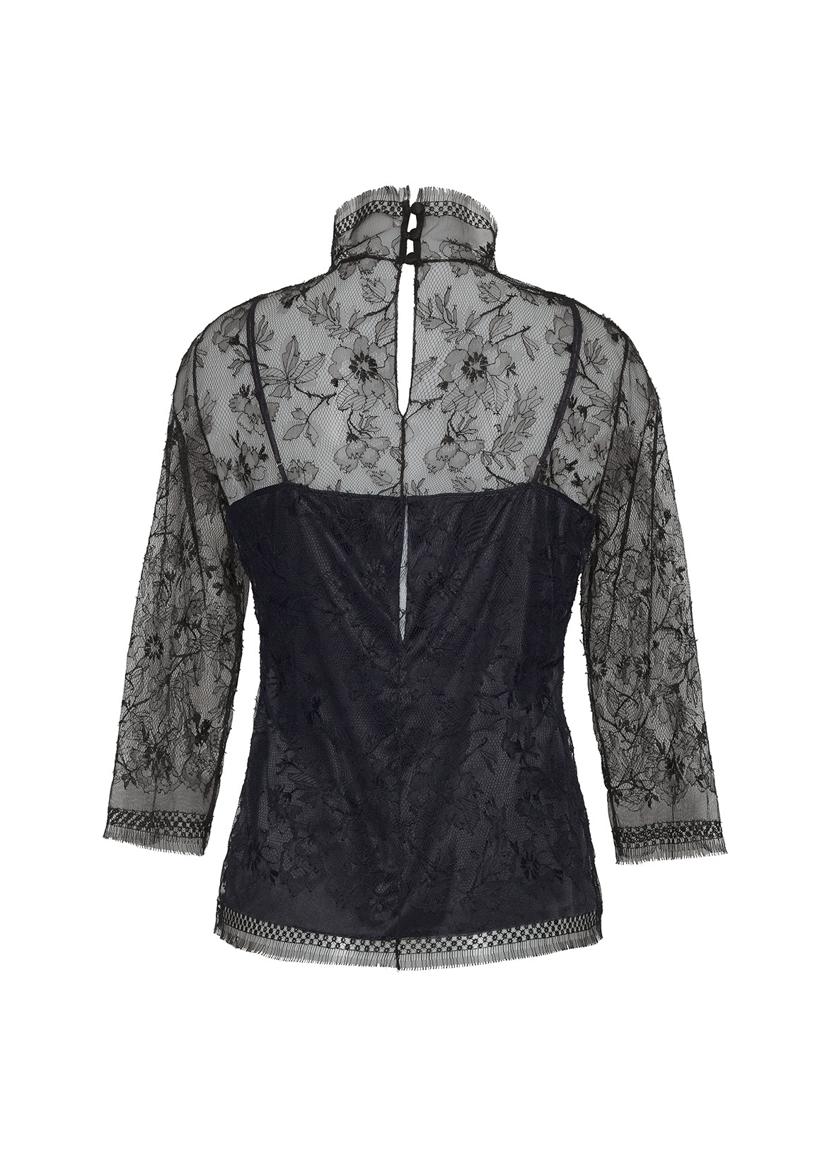 chantilly lace turtleneck TOPS Adam Lippes