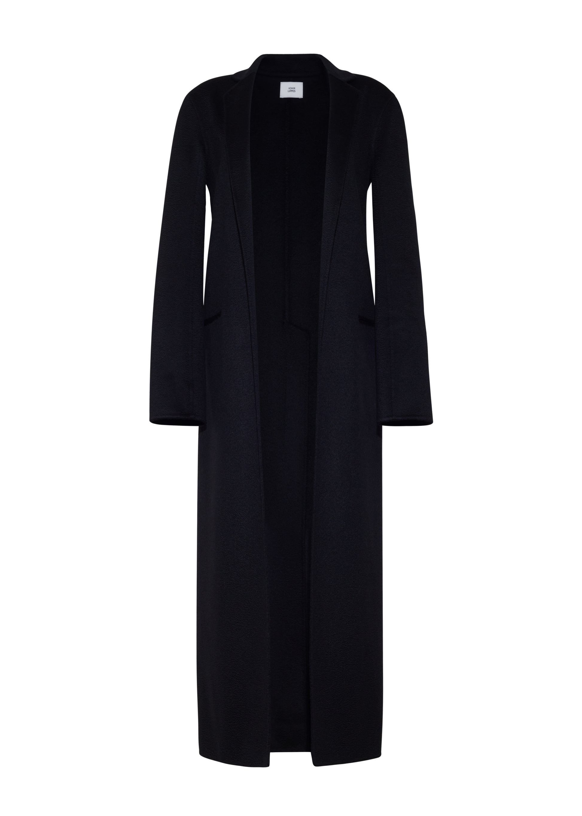 zibeline cashmere coat ghost front image of the black