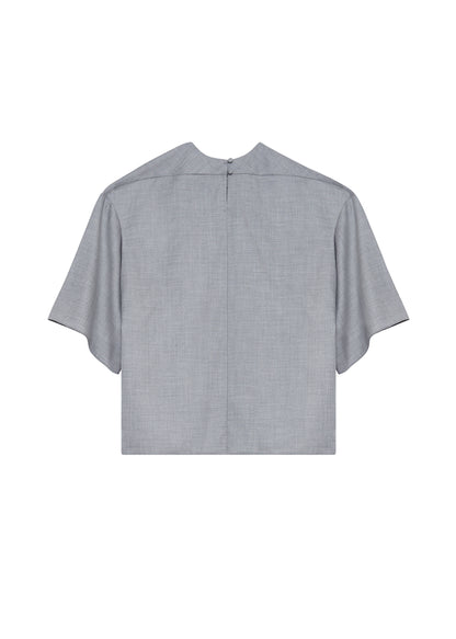 back ghost image of the oversized cashmere t shirt