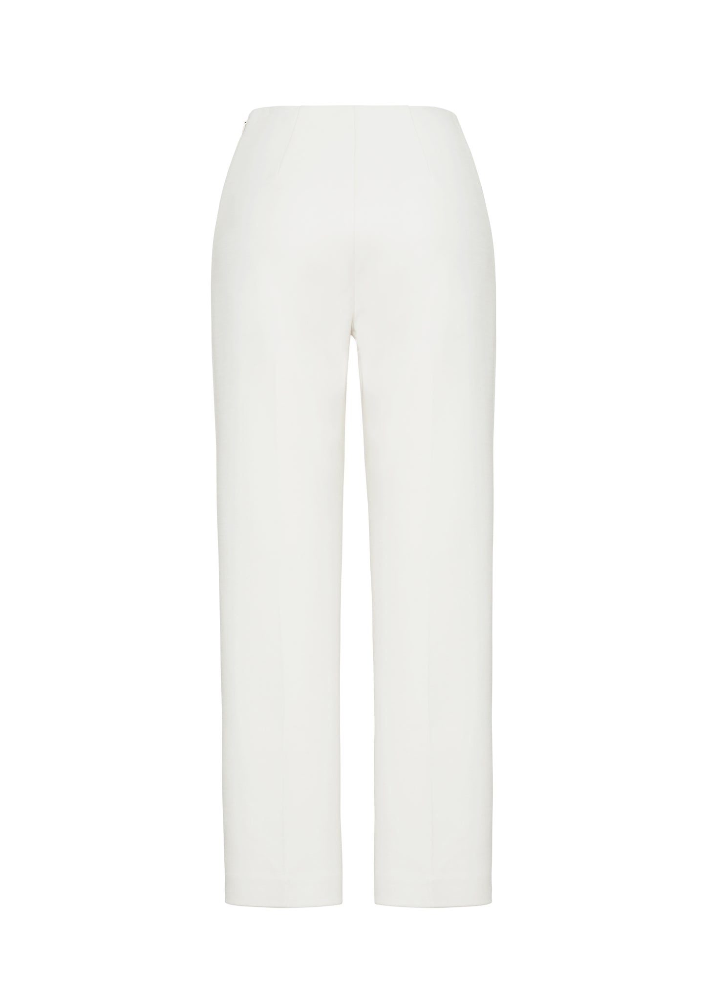Ghost image back – Kit Pant, P25512VT, Ivory – Adam Lippes, P25 collection: The Kit Pant introduces a sleek new silhouette, impeccably tailored in compact viscose. Designed to contour the legs, this ankle-grazing pant delivers effortless polish and modern ease.