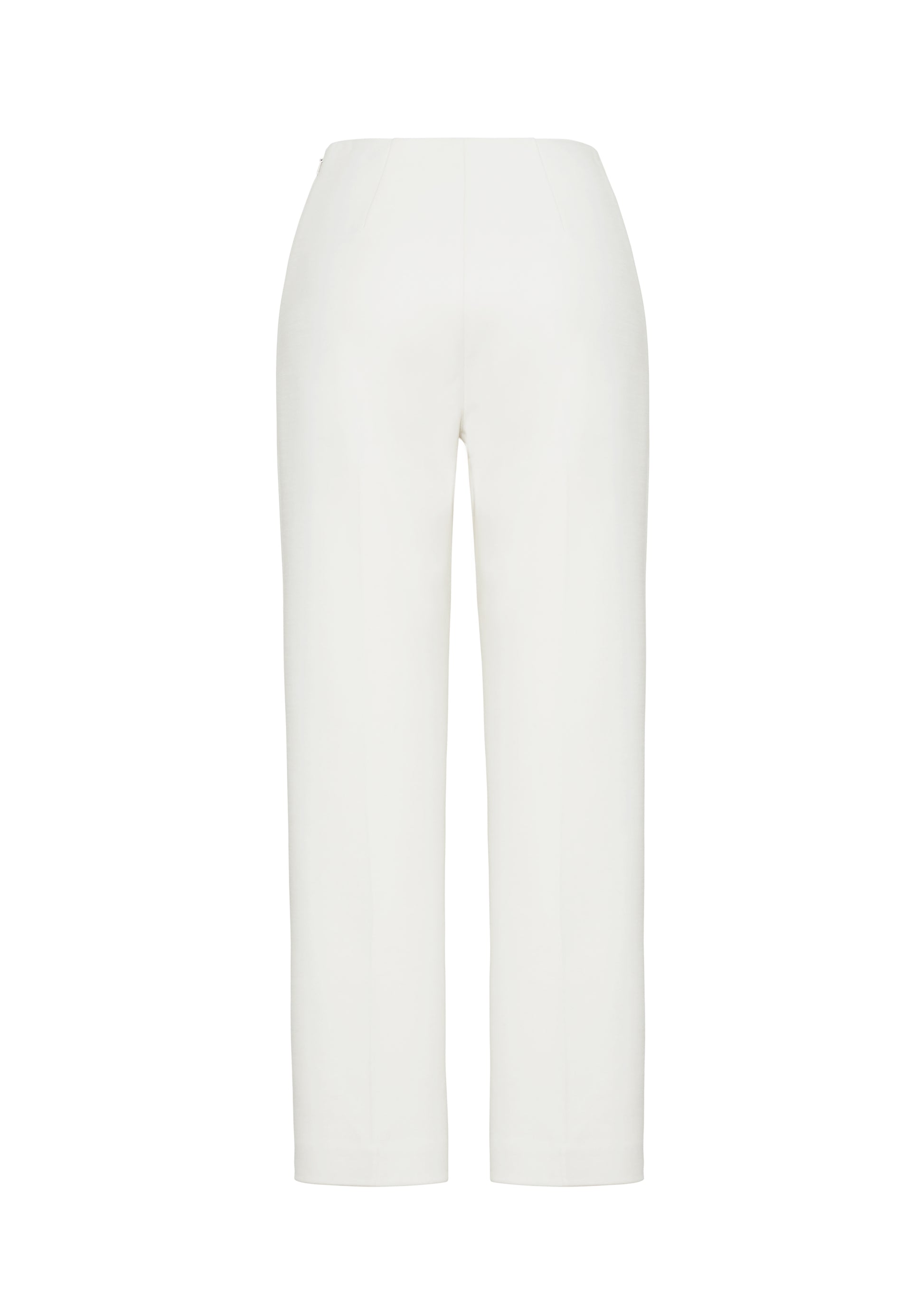 Ghost image back – Kit Pant, P25512VT, Ivory – Adam Lippes, P25 collection: The Kit Pant introduces a sleek new silhouette, impeccably tailored in compact viscose. Designed to contour the legs, this ankle-grazing pant delivers effortless polish and modern ease.