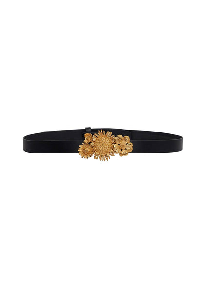 ghost image of the gold floral garland belt by Adam Lippes