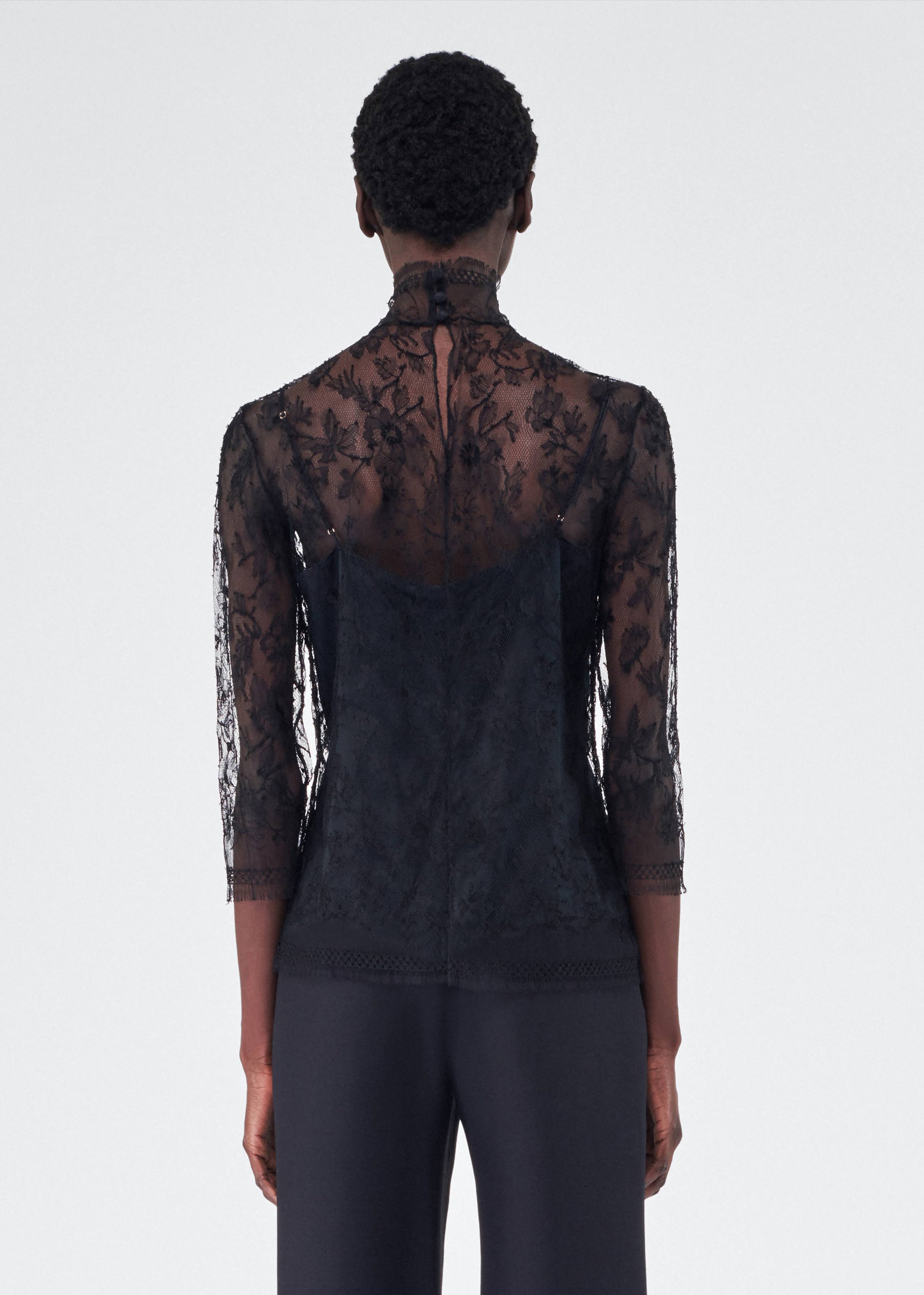 chantilly lace turtleneck TOPS Adam Lippes